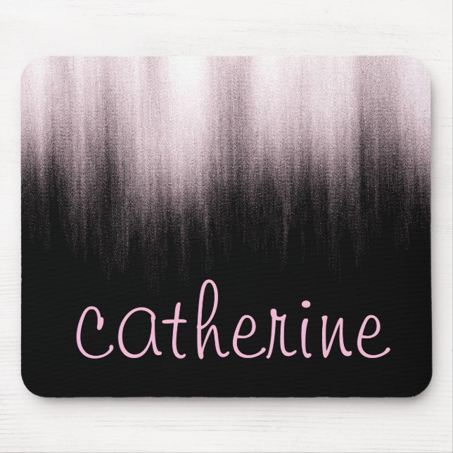 Svartfaux féjullagn ro Guld Glitter Musmatta (Framsidan)