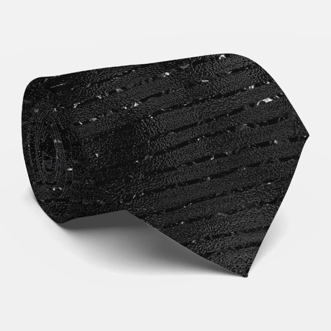 Svartfaux glitter rand mönster slips (Rullad)