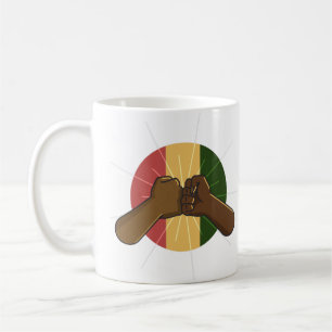 Svartfiber Pound Hälsning-kaffe Mugg
