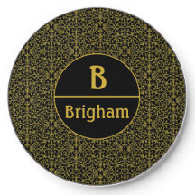 Svartfiligree Monogram och Guld