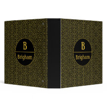 Svartfiligree Split Monogram från Guld