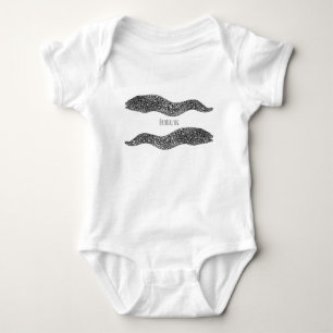 Svartfläckig muränål tecknad illustration t shirt