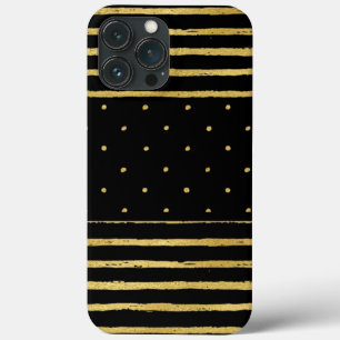 Svartfotade Guld-punkter med monogram