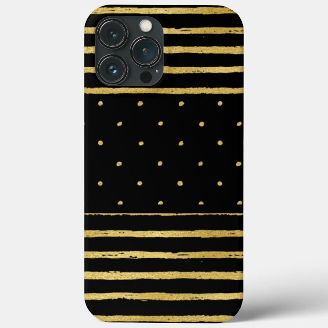 Svartfotade Guld-punkter med monogram (Baksida)