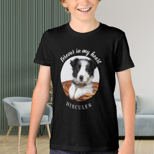 svartfoto för hund kärlek t shirt