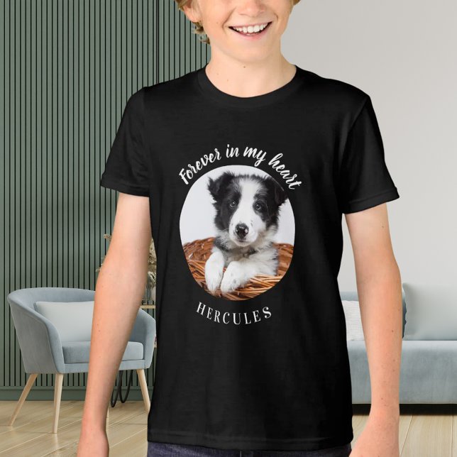 svartfoto för hund kärlek t shirt (Skapare uppladdad)