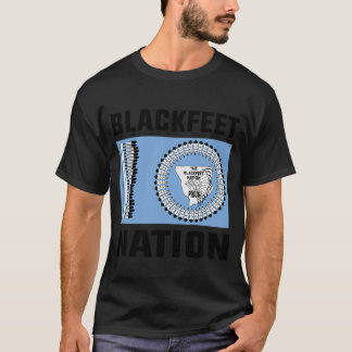 Svartfotsindianer, Blackfoot-flagga T Shirt