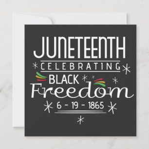 Svartfrihet Junetonde Inbjudningar