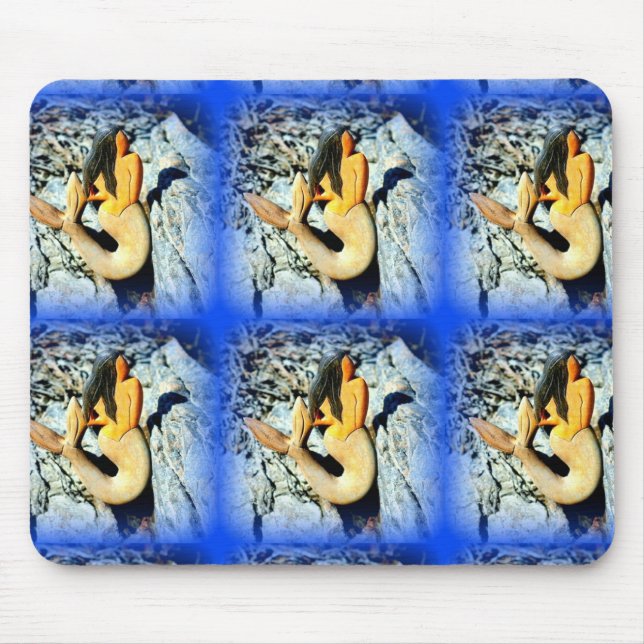 svarthårig sjöjungfru musmatta (Framsidan)