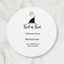 Svarthattsdetaljer i bus eller godis Halloween fes