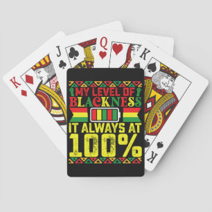 Svarthetsnivå Juneteenth Svart historia Casinokort