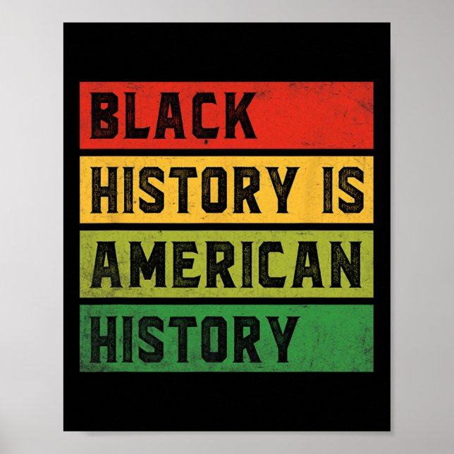 Svarthistorien är Amerikansk historia Bhm Afrikas  Poster (Framsidan)