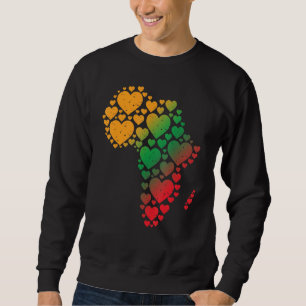 Svarthistorik Månad Afrika Svarta historikmånad i  Lång Ärmad Tröja