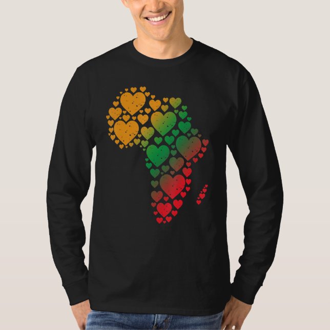 Svarthistorik Månad Afrika Svarta historikmånad i  T Shirt (Framsida)