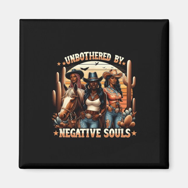 Svarthistorik utan hinder av Negativ Souls Black C Magnet (Framsidan)