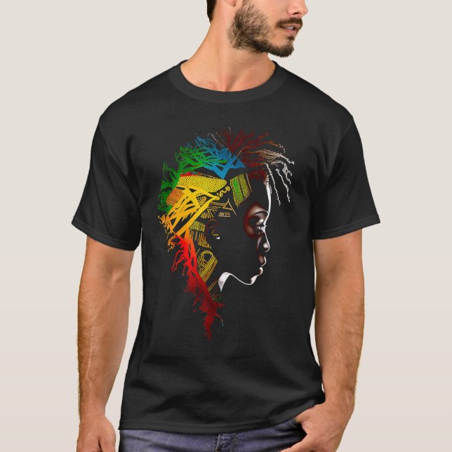 Svarthistoriska månaden Afrikansk amerikansk fästm T Shirt (Framsida)