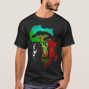 Svarthistoriska månaden Afrikansk amerikansk fästm T Shirt