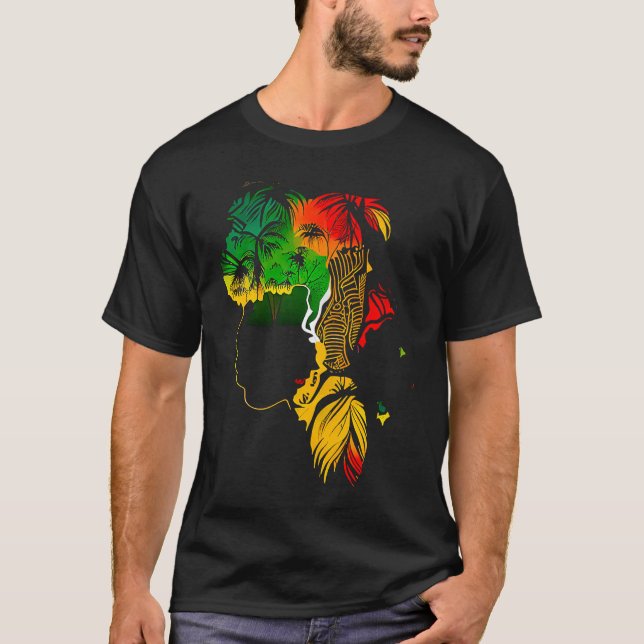 Svarthistoriska månaden Afrikansk amerikansk fästm T Shirt (Framsida)