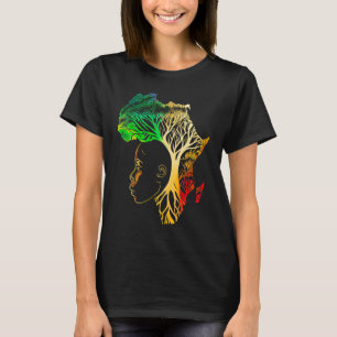 Svarthistoriska månaden Afrikansk amerikansk fästm T Shirt