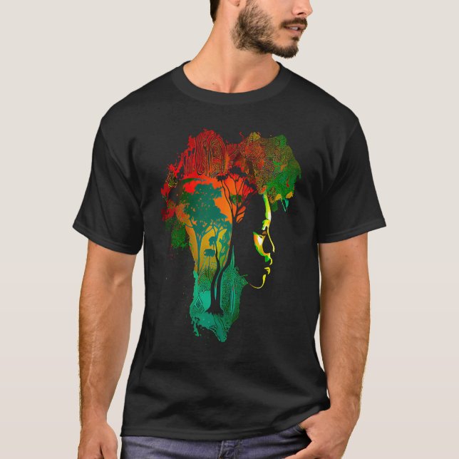 Svarthistoriska månaden Afrikansk amerikansk fästm T Shirt (Framsida)