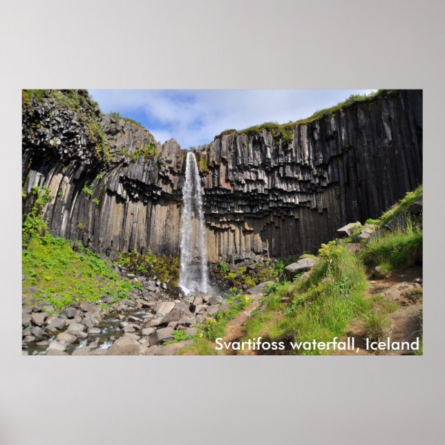 Svartifoss vattenfall, Island Poster (Framsidan)