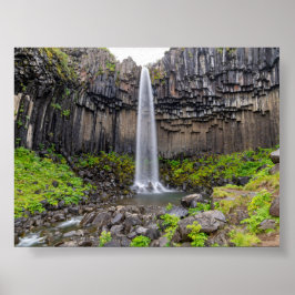 Svartifoss waterfall poster