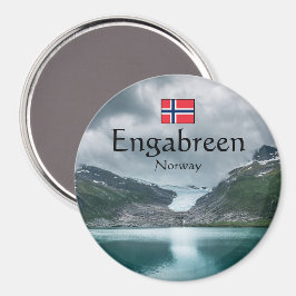 Svartisen glaciär Norge Magnet