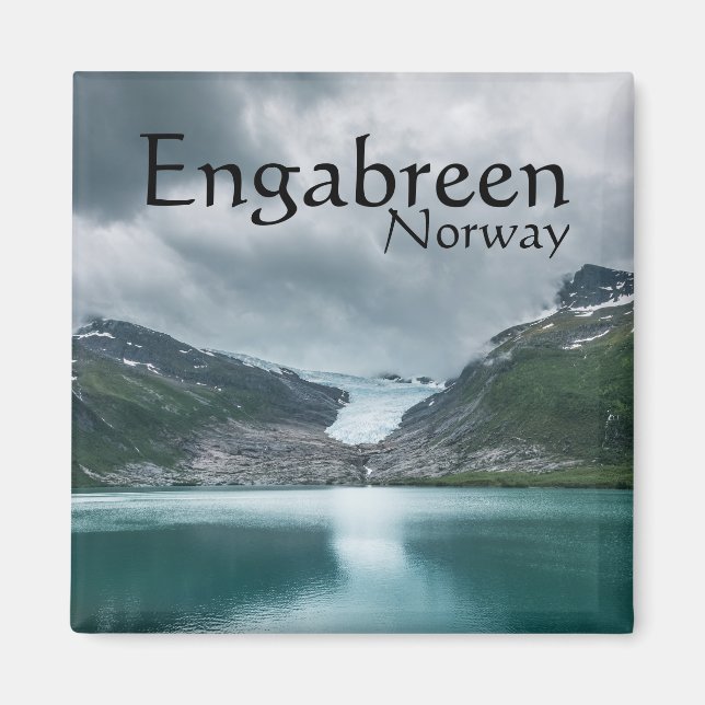 Svartisen Glacier Norge Magnet (Framsidan)