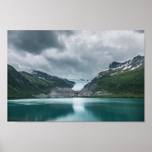 Svartisen Glacier Norge Poster