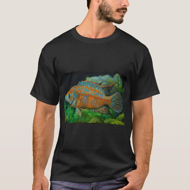 Svartkantad ciklid t shirt (Framsida)