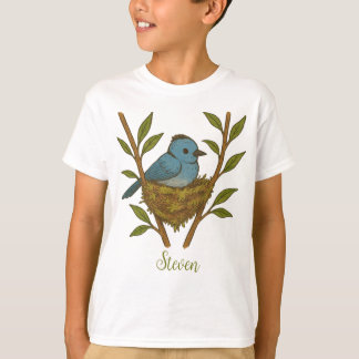 Svartkapad monarch som finns bland Löven T Shirt