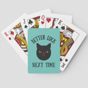 Svartkatt bättre Tur nästa gång Casinokort