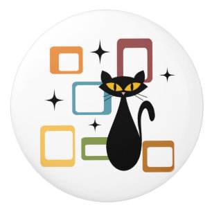 Svartkatt i mitten knopp