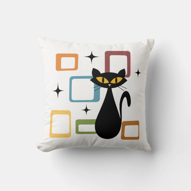 Svartkatt i mitten kudde (Framsida)