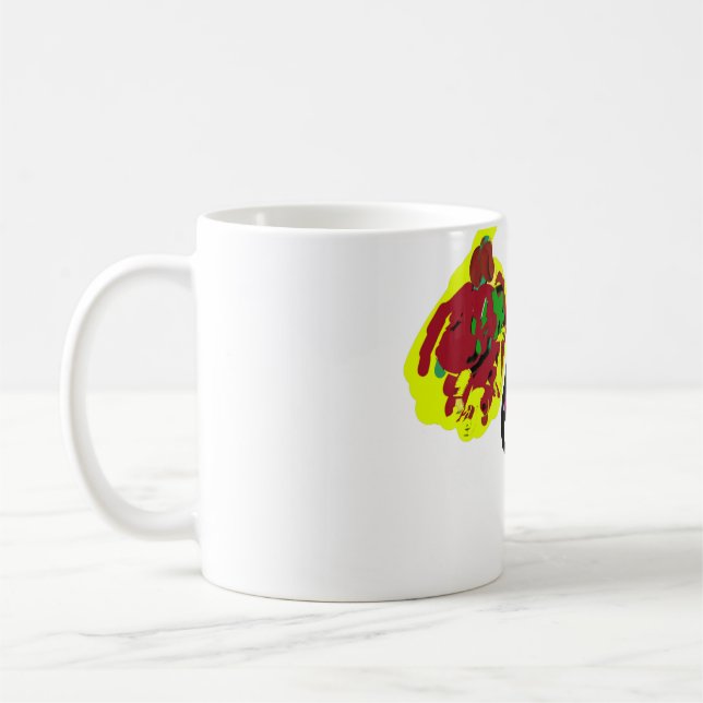 Svartkatt ja höst kaffemugg (Vänster)