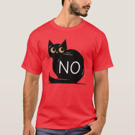 Svartkatt säger nej t shirt