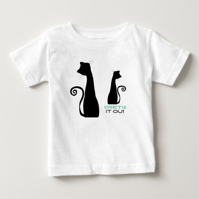 Svartkattart T Shirt (Framsida)