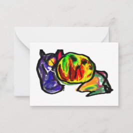 Svartkatthöst Anteckningskort