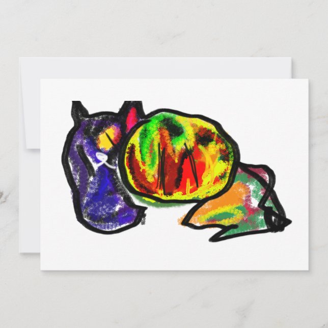 Svartkatthöst Inbjudningar (Framsida)