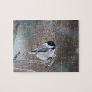 Svartklädd Chickadee - Songbird Pussel