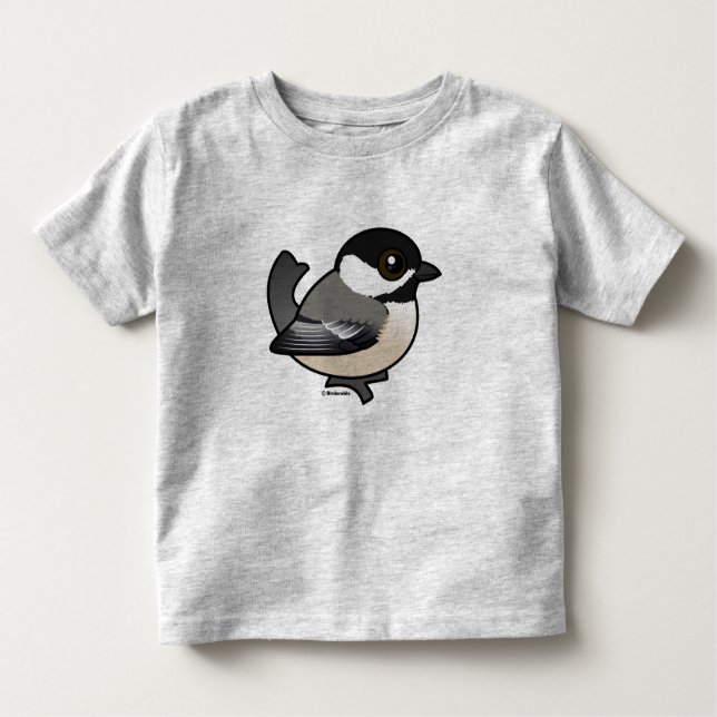 Svartklädd Chickadee T Shirt (Framsida)