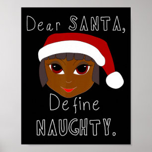 Svartkompaniet Santa Definierar en döttlig svart f Poster