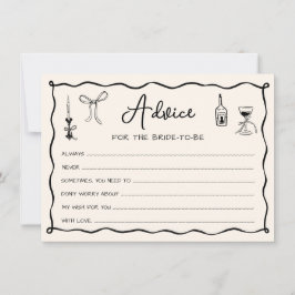 Svartkort för den italienska Möhippan Hand plockad Inbjudningar