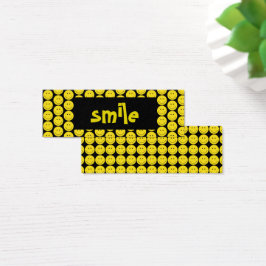 Svartkort för gult litet visitkort