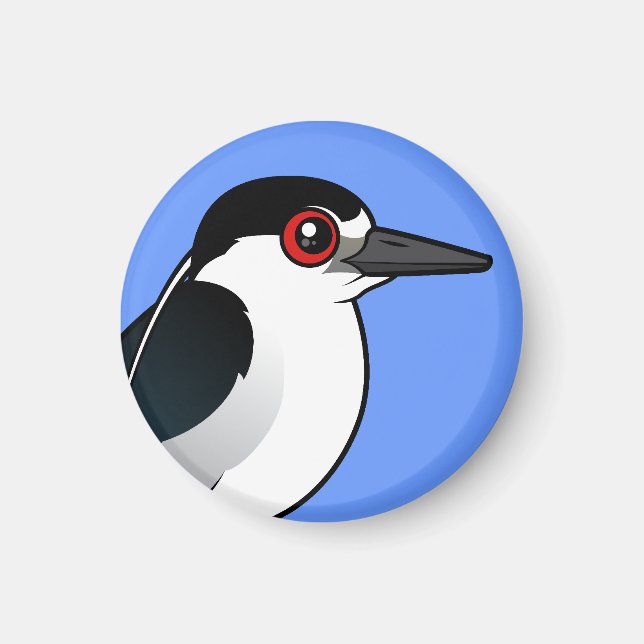 Svartkrökt nattöron magnet (Framsidan)