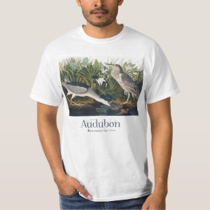 Svartkrökt Night Heron av John James Audubon T Shirt