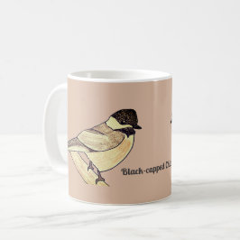 Svartkronad mes kaffemugg