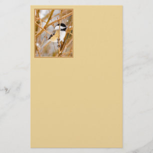 Svartkronad mes - Originalfotografi Brevpapper