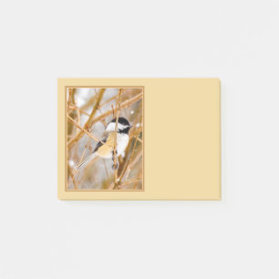 Svartkronad mes - Originalfotografi Post-it Block