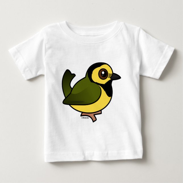 Svartkronad skogssångare tee shirt (Framsida)